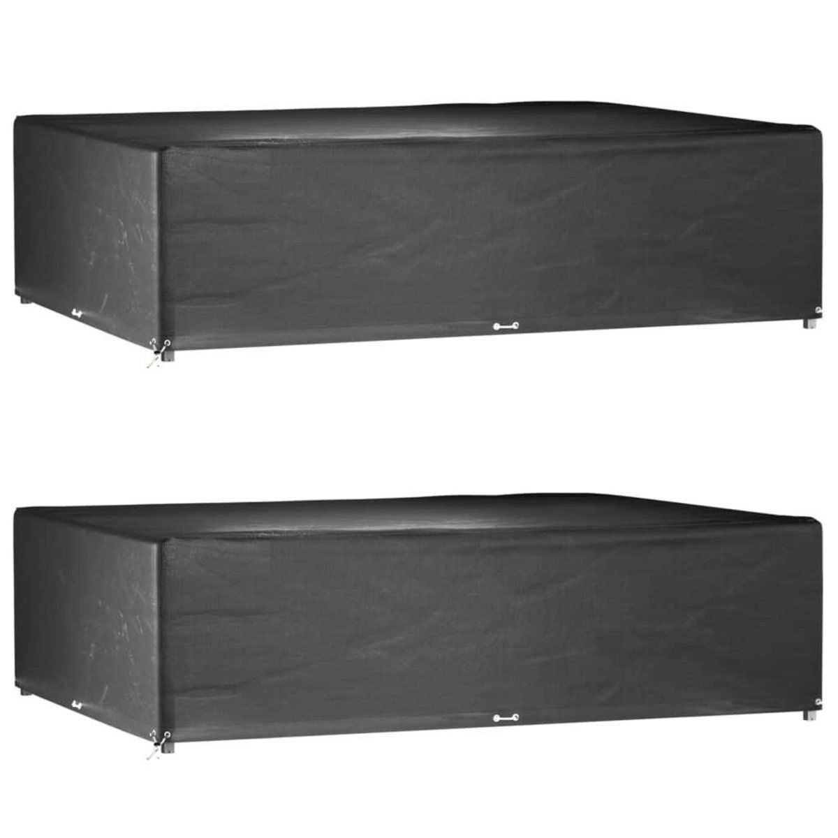 VIDAXL Housses de salon de jardin 2 pcs 16 œillets rectangulaire