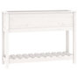 Voir la diapositive 2 : VIDAXL Jardiniere et etagere Blanc 111,5x34,5x81 cm Bois massif de pin