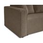 Voir la diapositive 6 : BEST MOBILIER Topaze - canapé 3 places - convertible avec coffre - en tissu velours relief