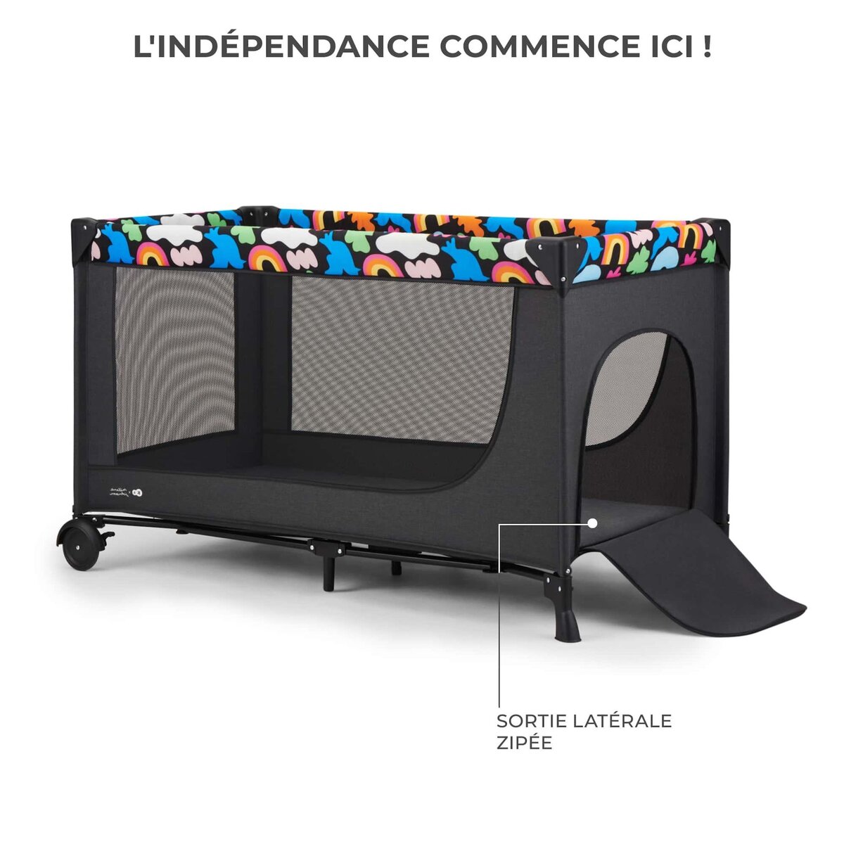 KINDERKRAFT Lit voyage parc bebe pliable avec accessoires pra