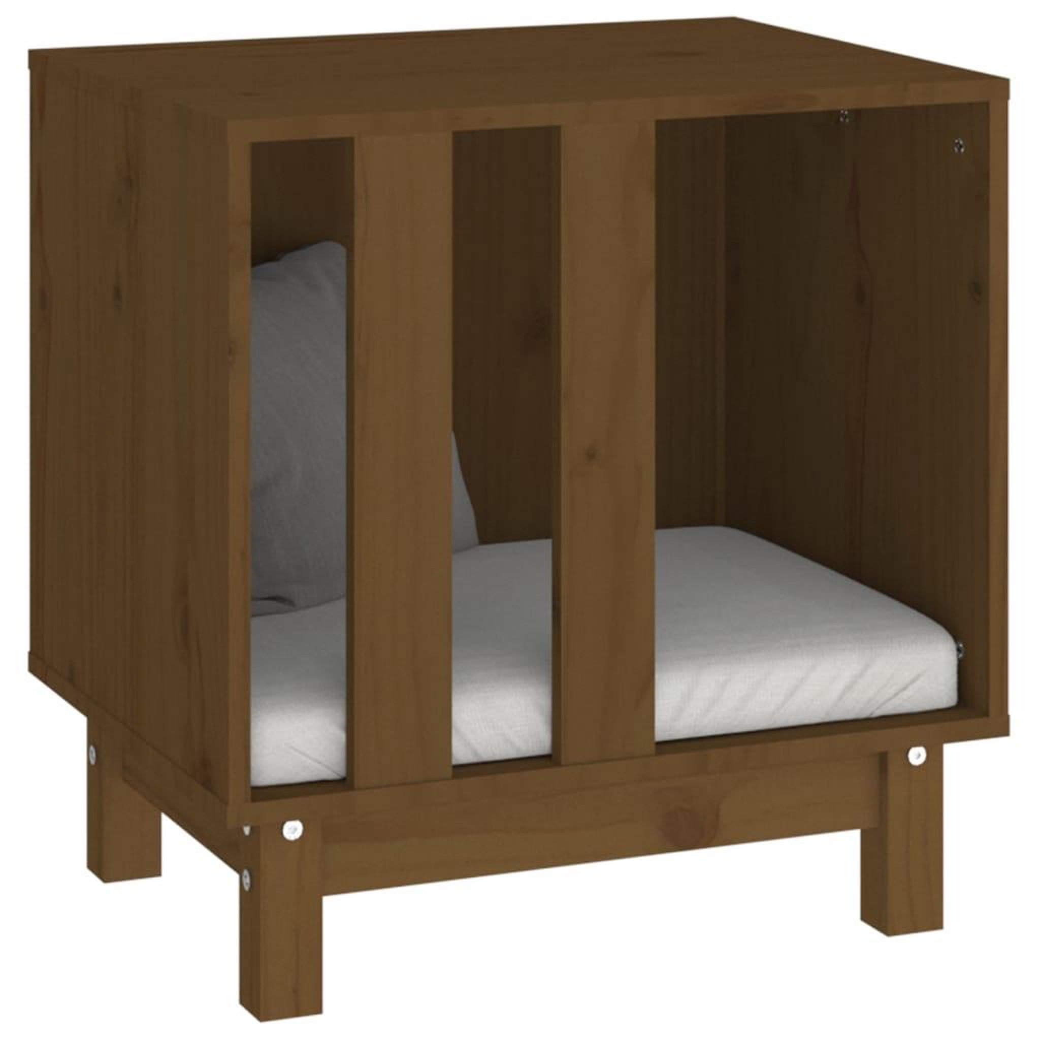 Voir la diapositive 4 : VIDAXL Niche pour chien Marron miel 50x40x52 cm Bois de pin massif