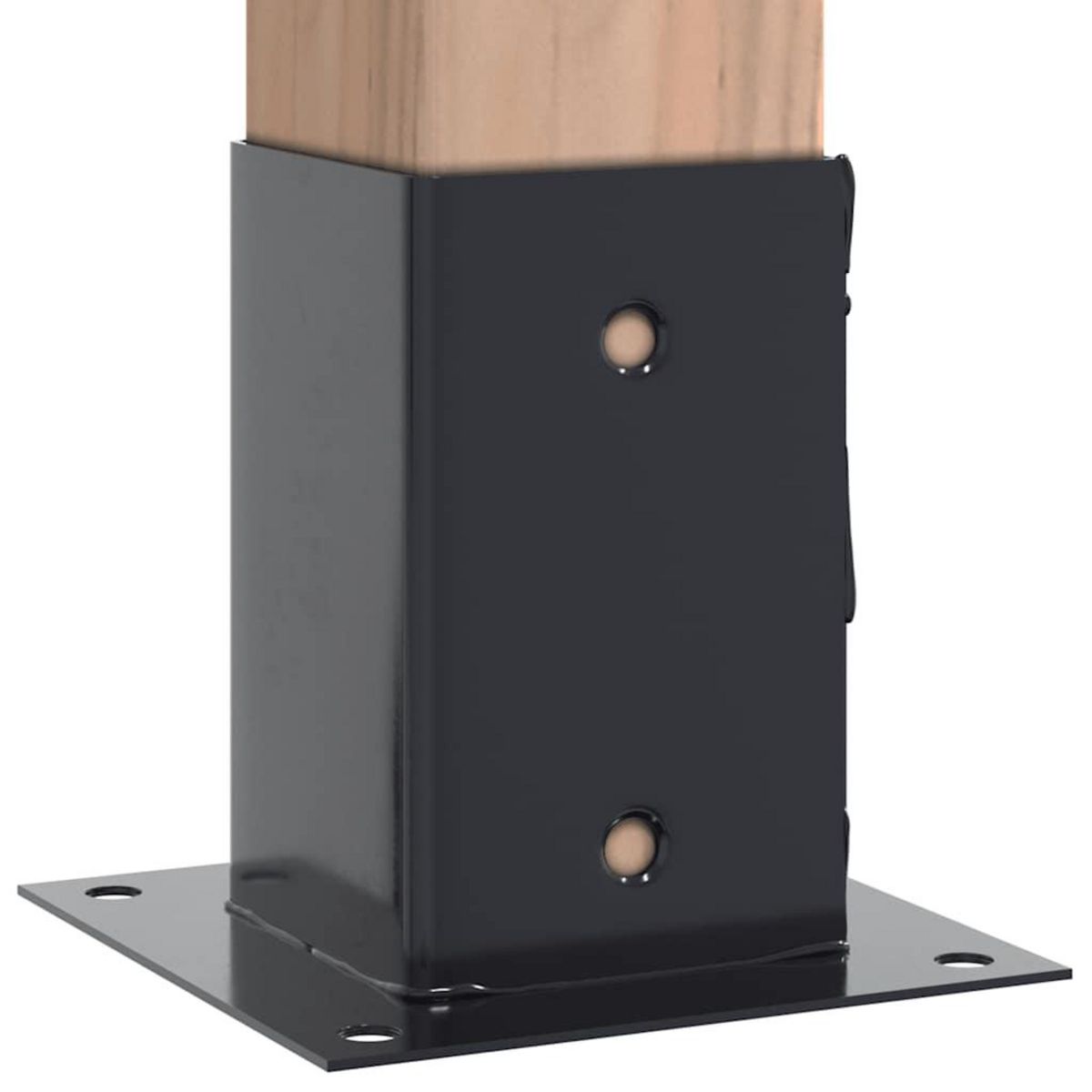 VIDAXL Bases de poteau carrees 12 pcs anthracite 81x81 mm