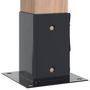 Voir la diapositive 4 : VIDAXL Bases de poteau carrees 12 pcs anthracite 81x81 mm