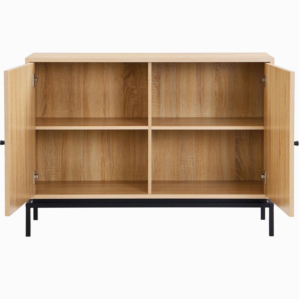 HOMIFAB Buffet 2 portes effet bois 110 cm - Talia