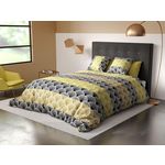 Les Ateliers du Linge Parure housse de couette 100% microfibre 60 gsm, hiko. Coloris disponibles : Noir