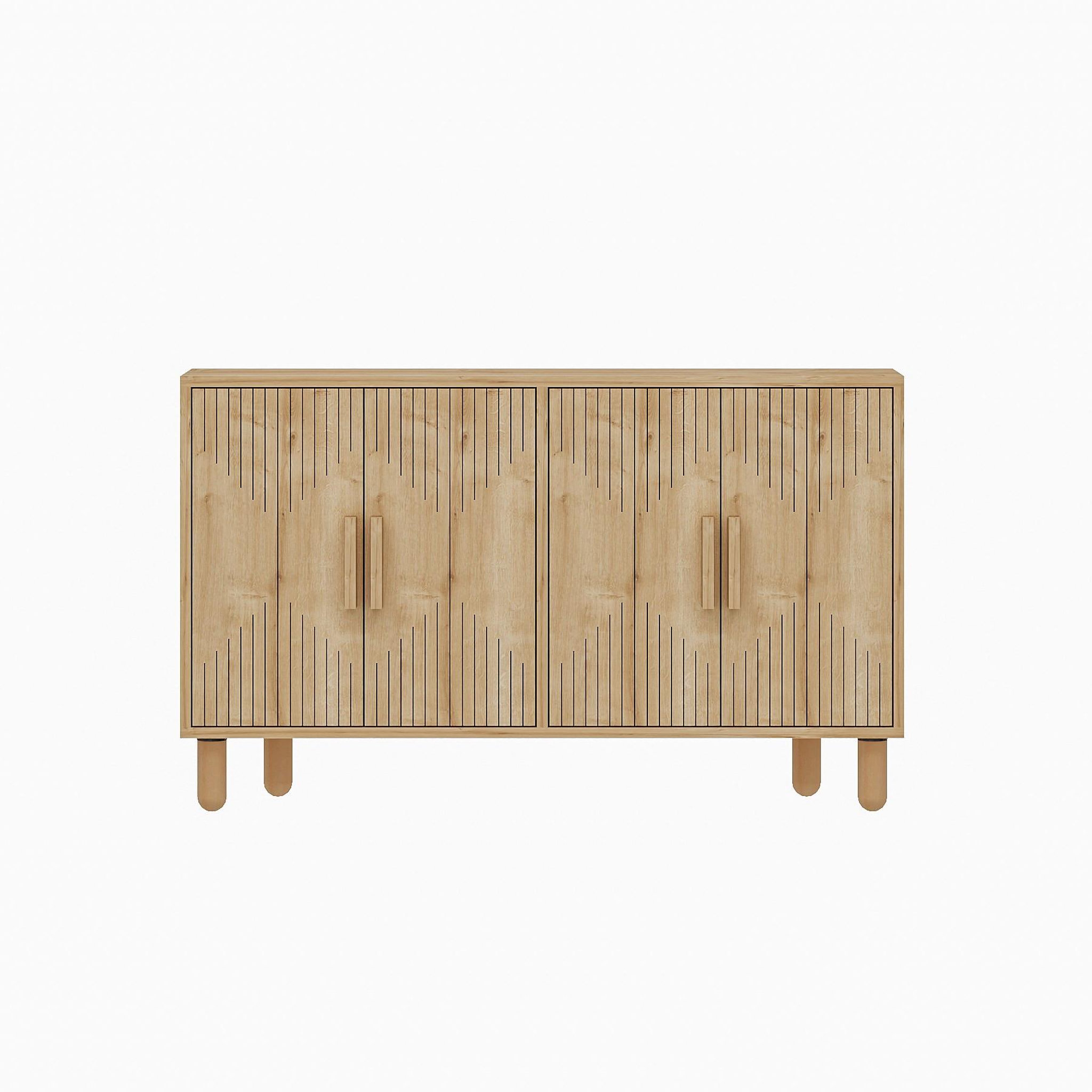 Habitat et Jardin Buffet en bois  roger  - 120 x 29 x 73 cm - beige