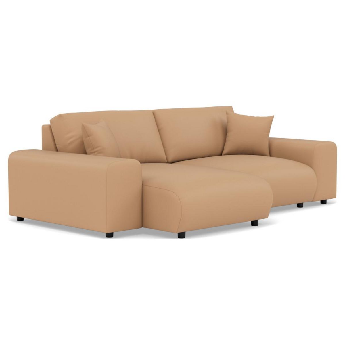 LISA DESIGN Garance - canapé d'angle réversible 4 places en simili