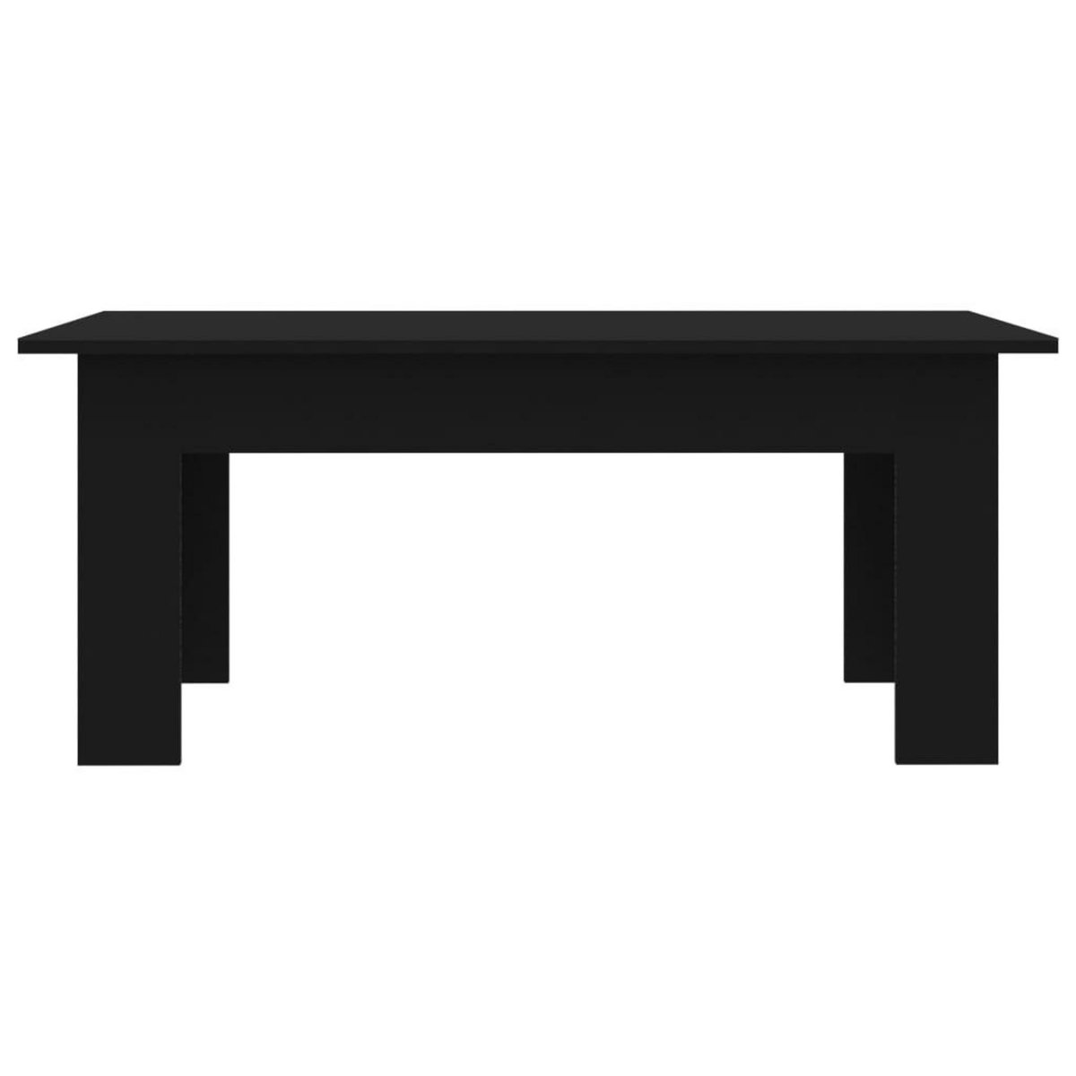 VIDAXL Table basse Noir 100x60x42 cm Bois d'ingenierie