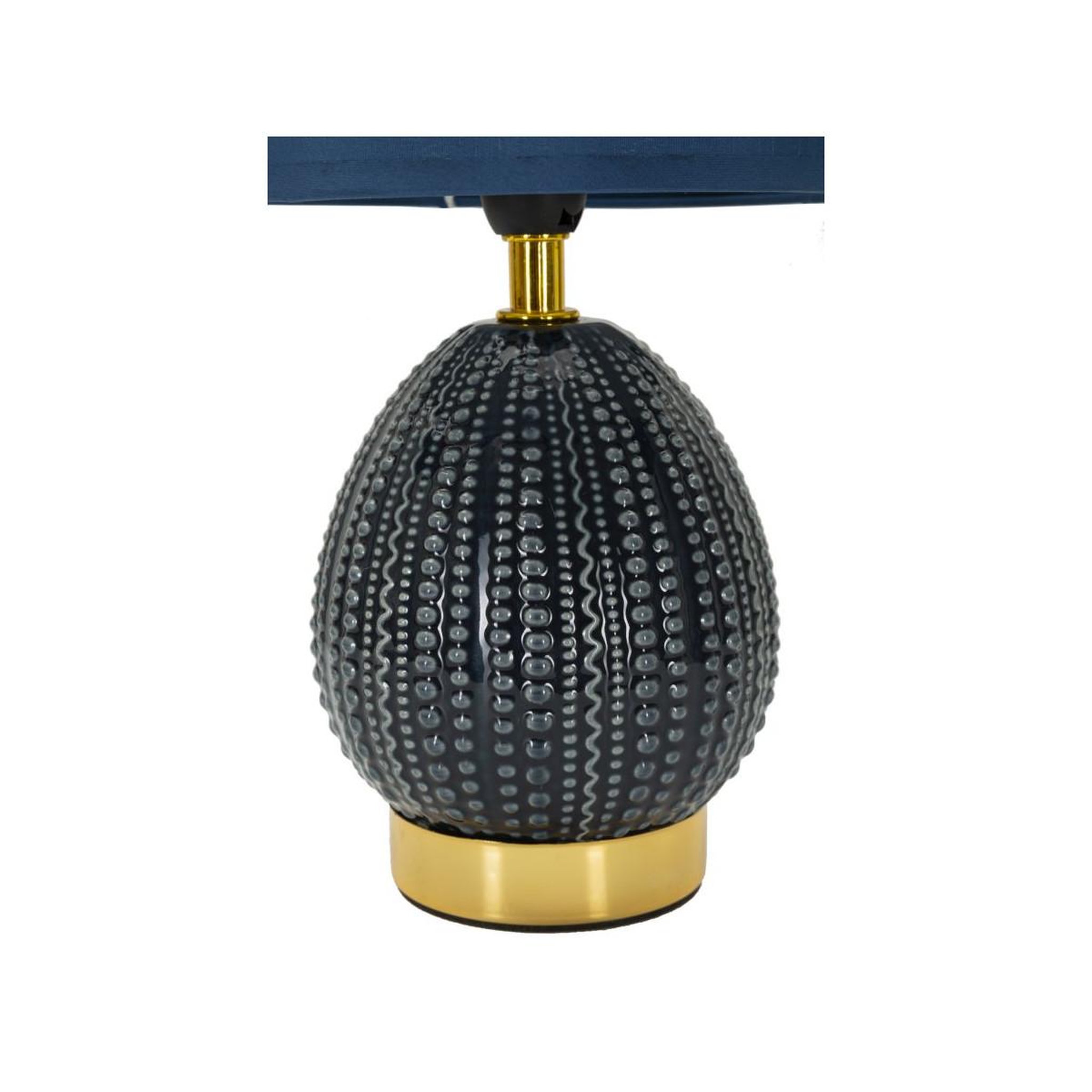 Voir la diapositive 2 : Paris Prix Lampe à poser en céramique  flavi  30cm bleu