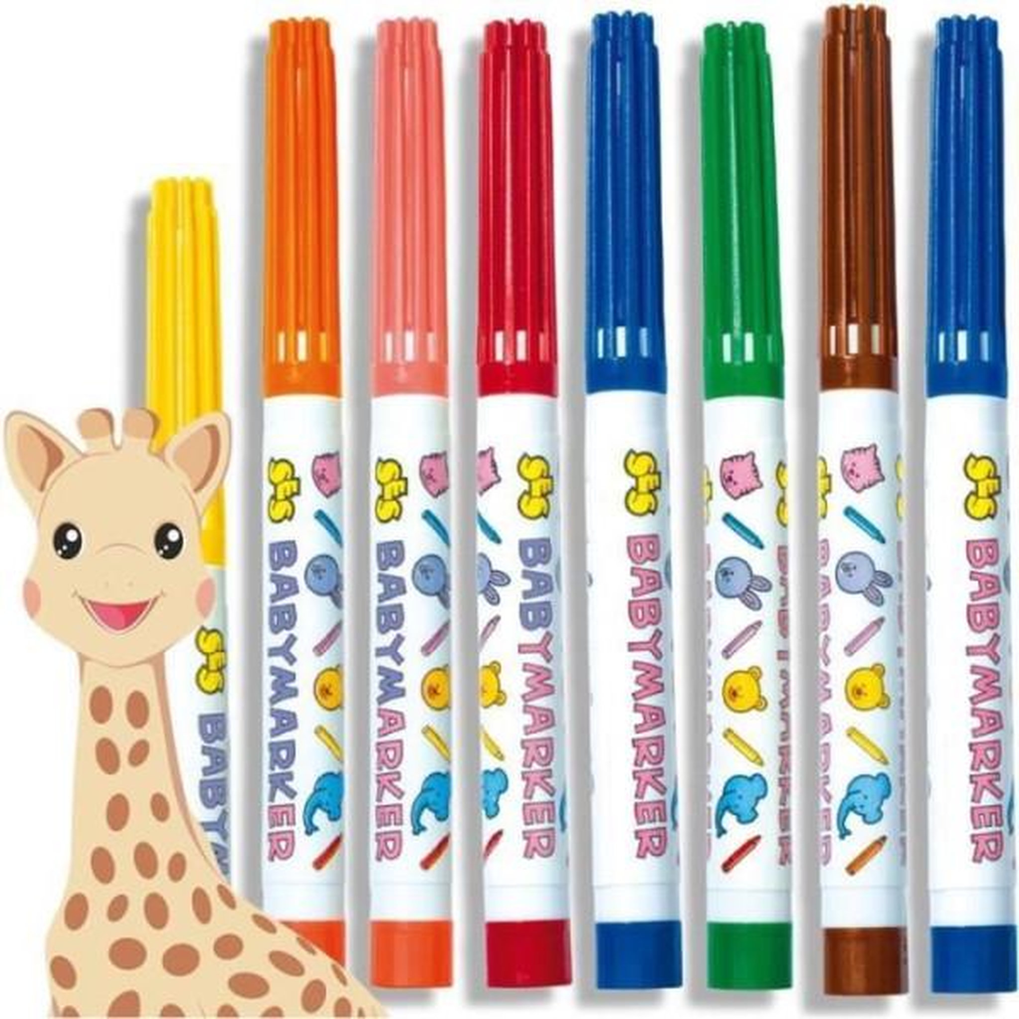 Voir la diapositive 2 : SES Creative SOPHIE LA GIRAFE Feutres pour bébé
