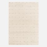 SWEEEK Tapis enfant à petits pois, tapis intérieur crème et multicolore, poils longs shaggy. Coloris disponibles : Beige