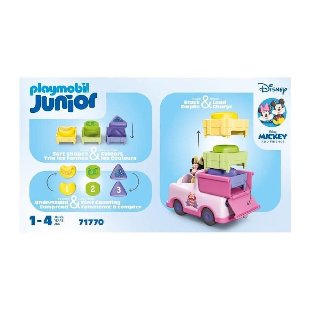 PLAYMOBIL 71770 Junior Disney Minnie avec voiturette a fruits
