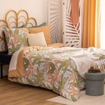 ATMOSPHERA Housse de couette 240x220 + 2 taies coton JUNE