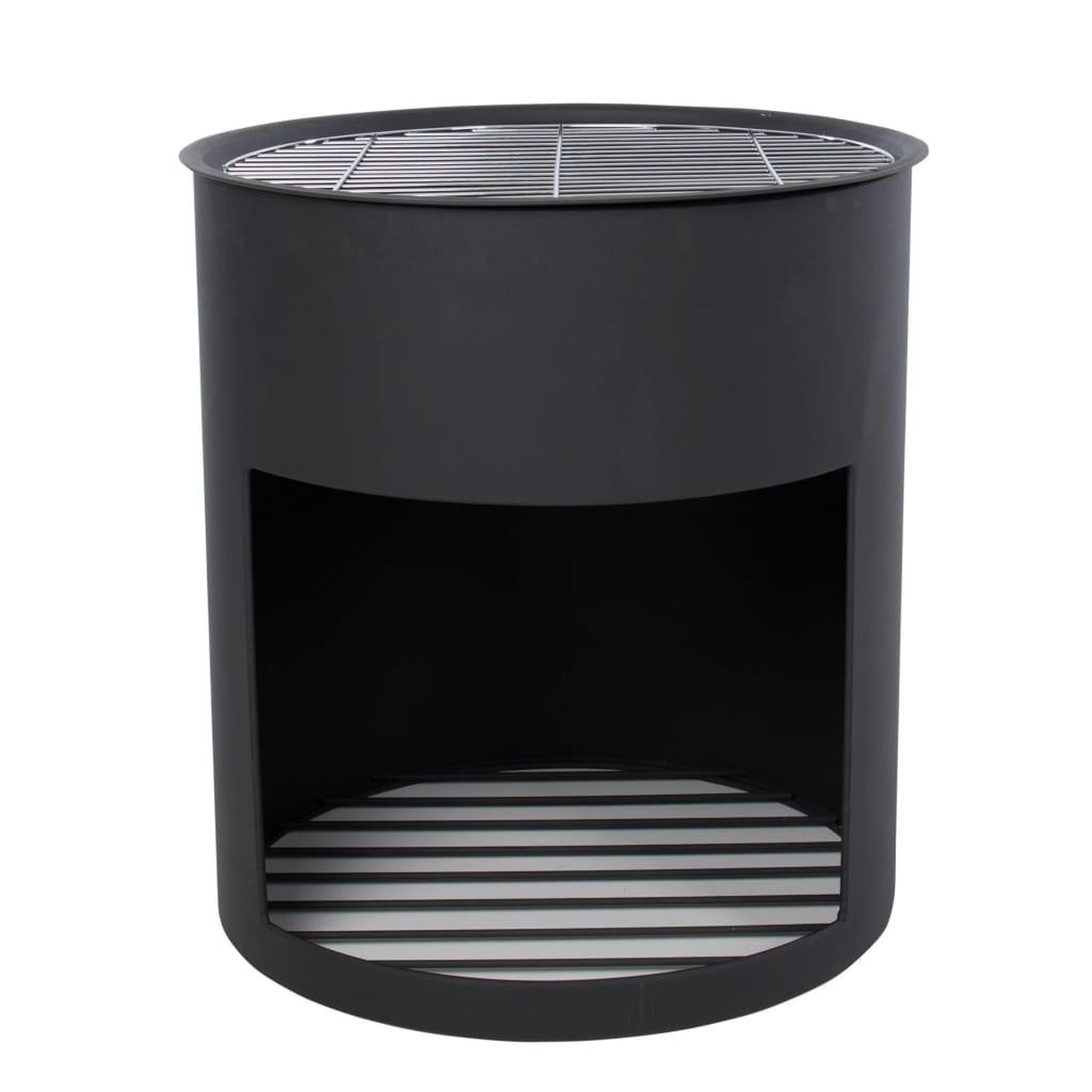 Voir la diapositive 1 : REDFIRE RedFire Tonneau a feu Milshire Noir Acier