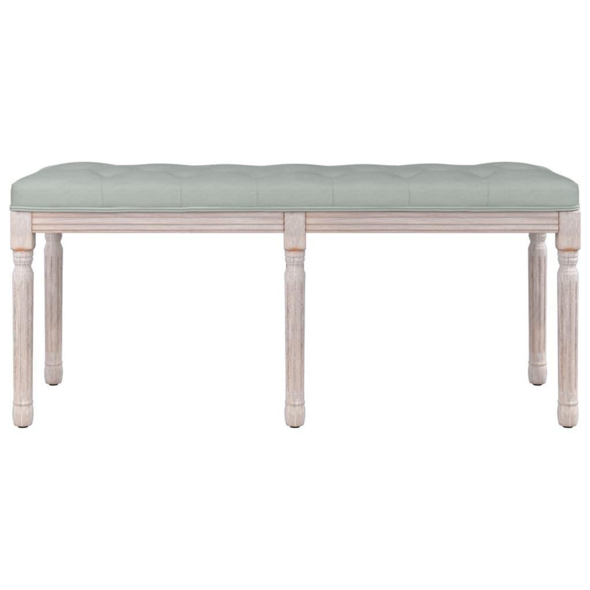 VIDAXL Banc Gris clair 110x40x49 cm Velours