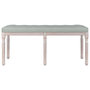 Voir la diapositive 3 : VIDAXL Banc Gris clair 110x40x49 cm Velours