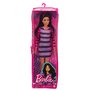 BARBIE Poupée Barbie Fashionistas - Robe maille à rayures