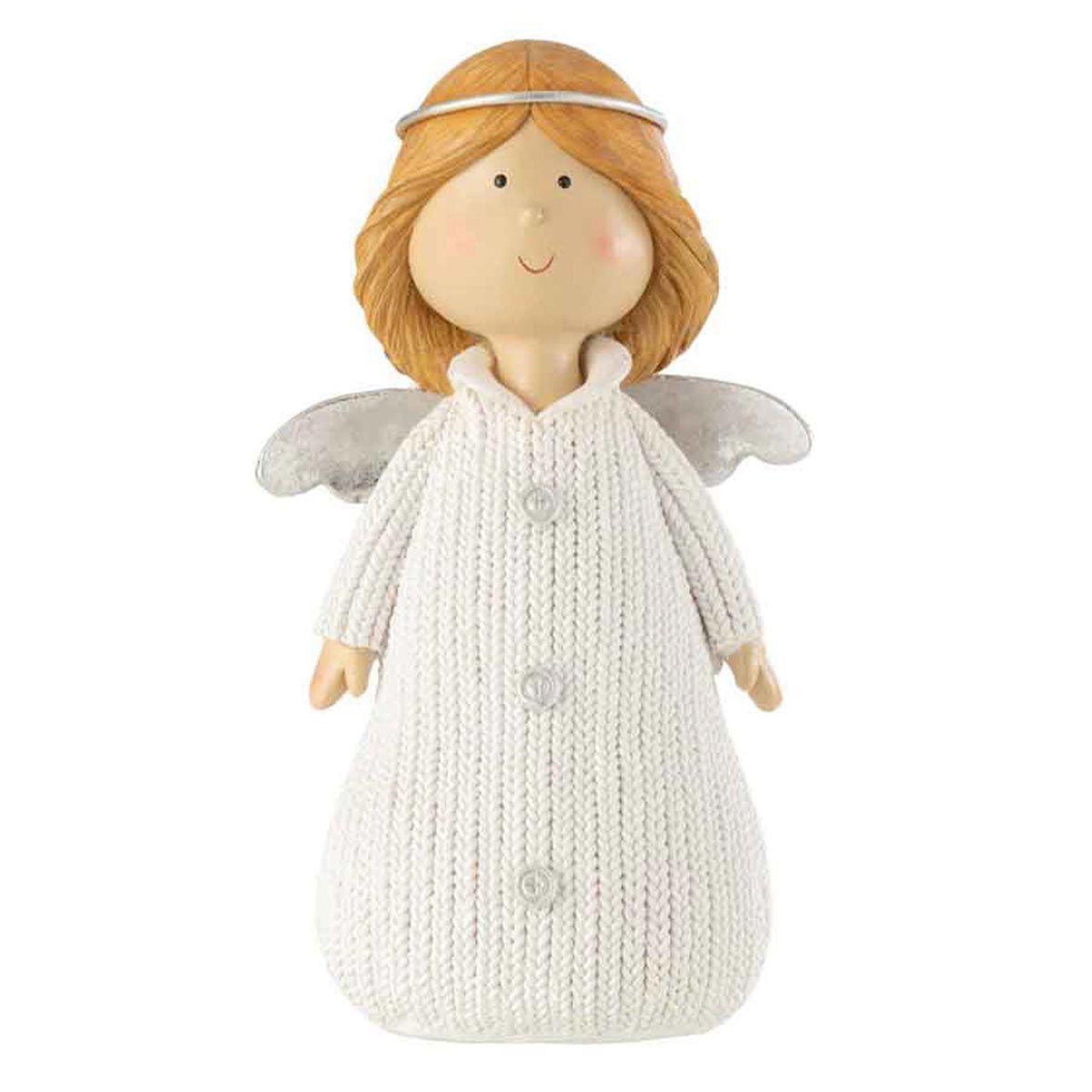 J-LINE Statuette Déco  Ange  29cm Blanc