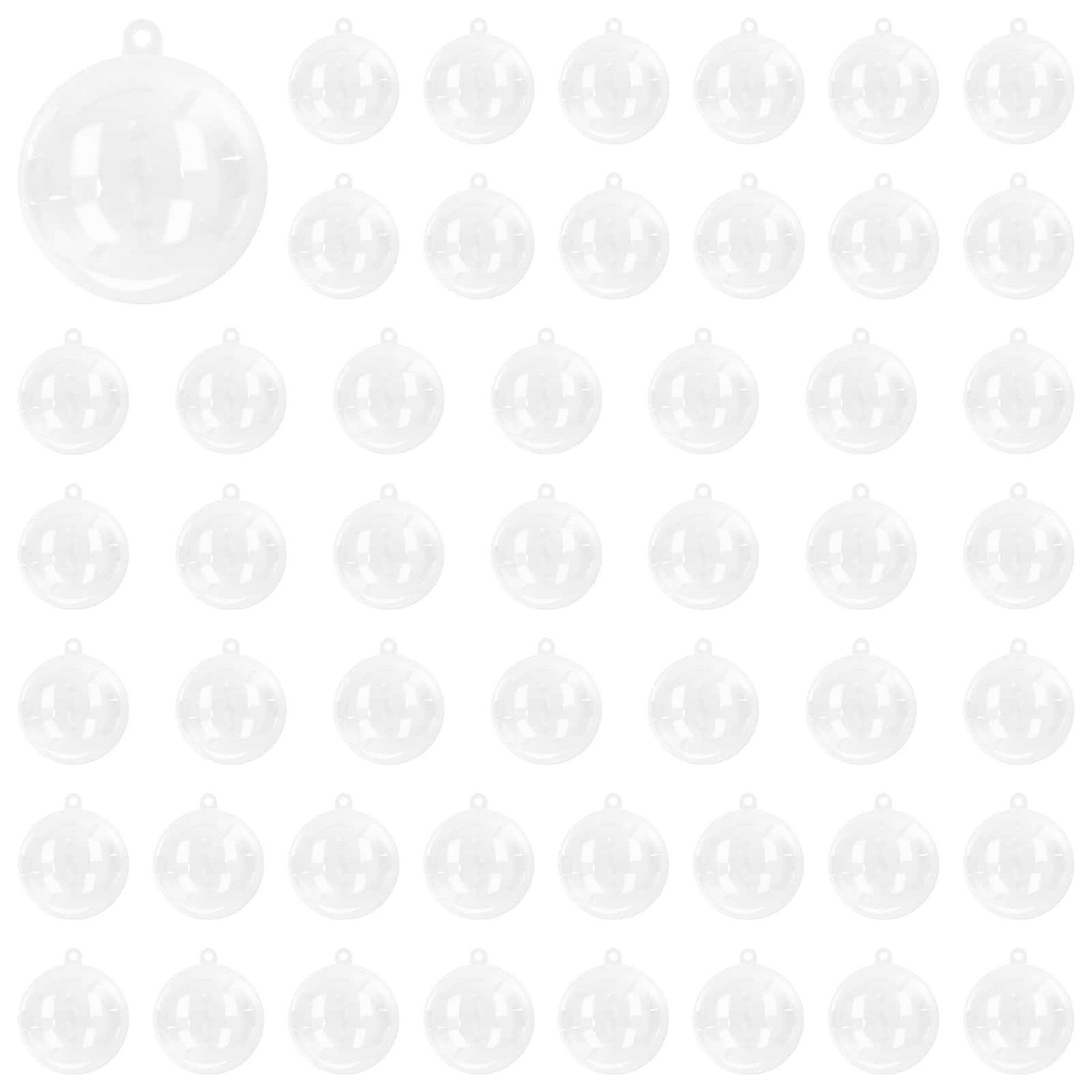 VIDAXL Ensemble de boules de Noël 100 pc Transparent Diam. 8 cm