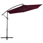 Voir la diapositive 2 : VIDAXL Parasol de jardin en porte-a-faux avec mat en aluminium