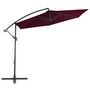 Voir la diapositive 2 : VIDAXL Parasol de jardin en porte-a-faux avec mat en aluminium