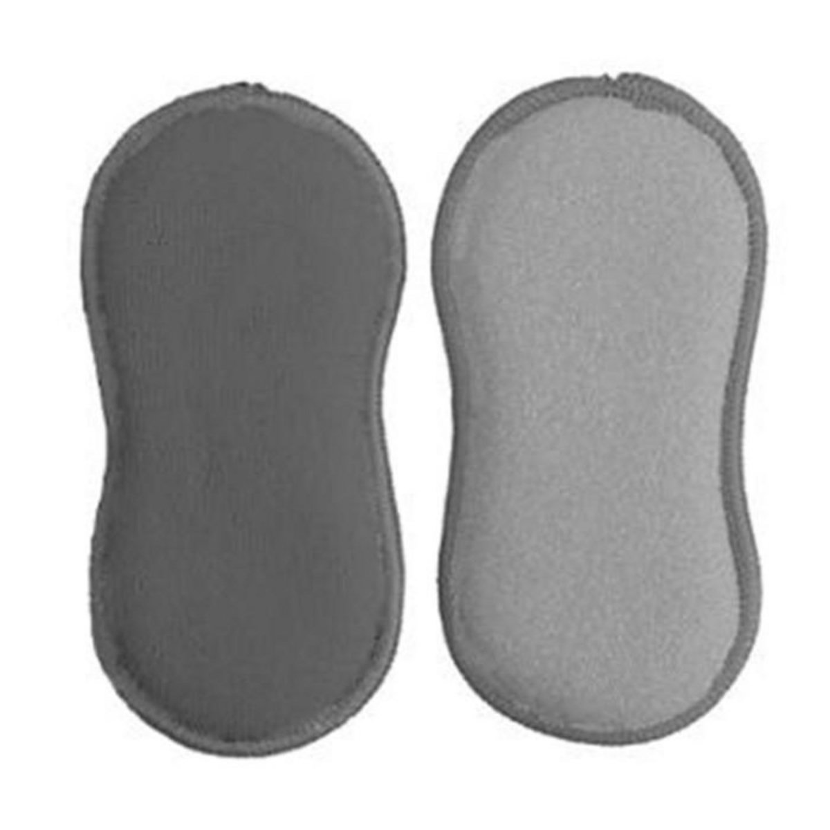 Paris Prix Lot de 3 Éponges 2 Faces  Micro  18cm Gris