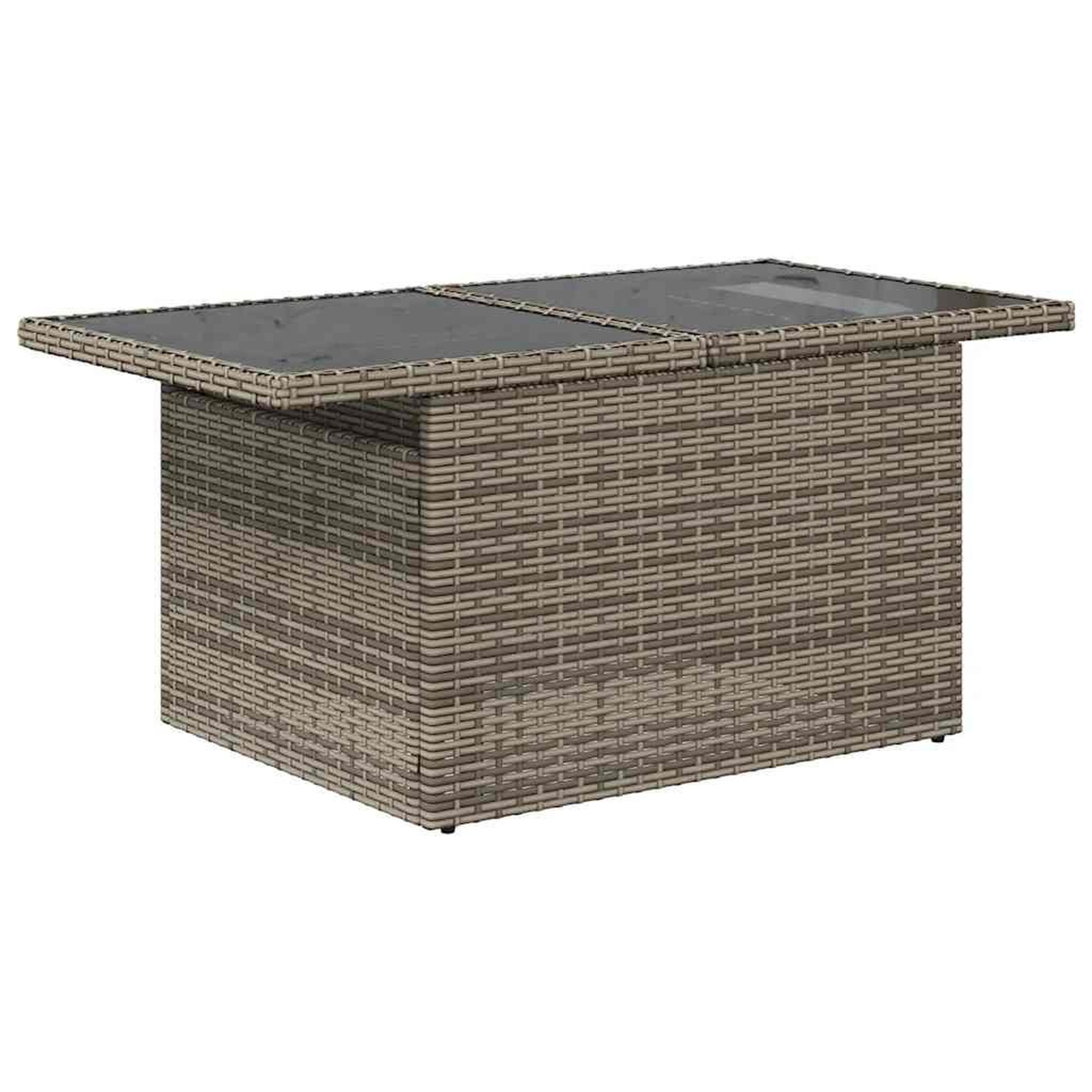 Voir la diapositive 5 : VIDAXL Salon de jardin 9 pcs avec coussins gris resine tressee