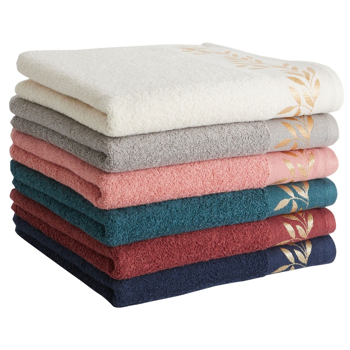 ACTUEL Serviette de toilette fantaisie en coton 450 g/m²