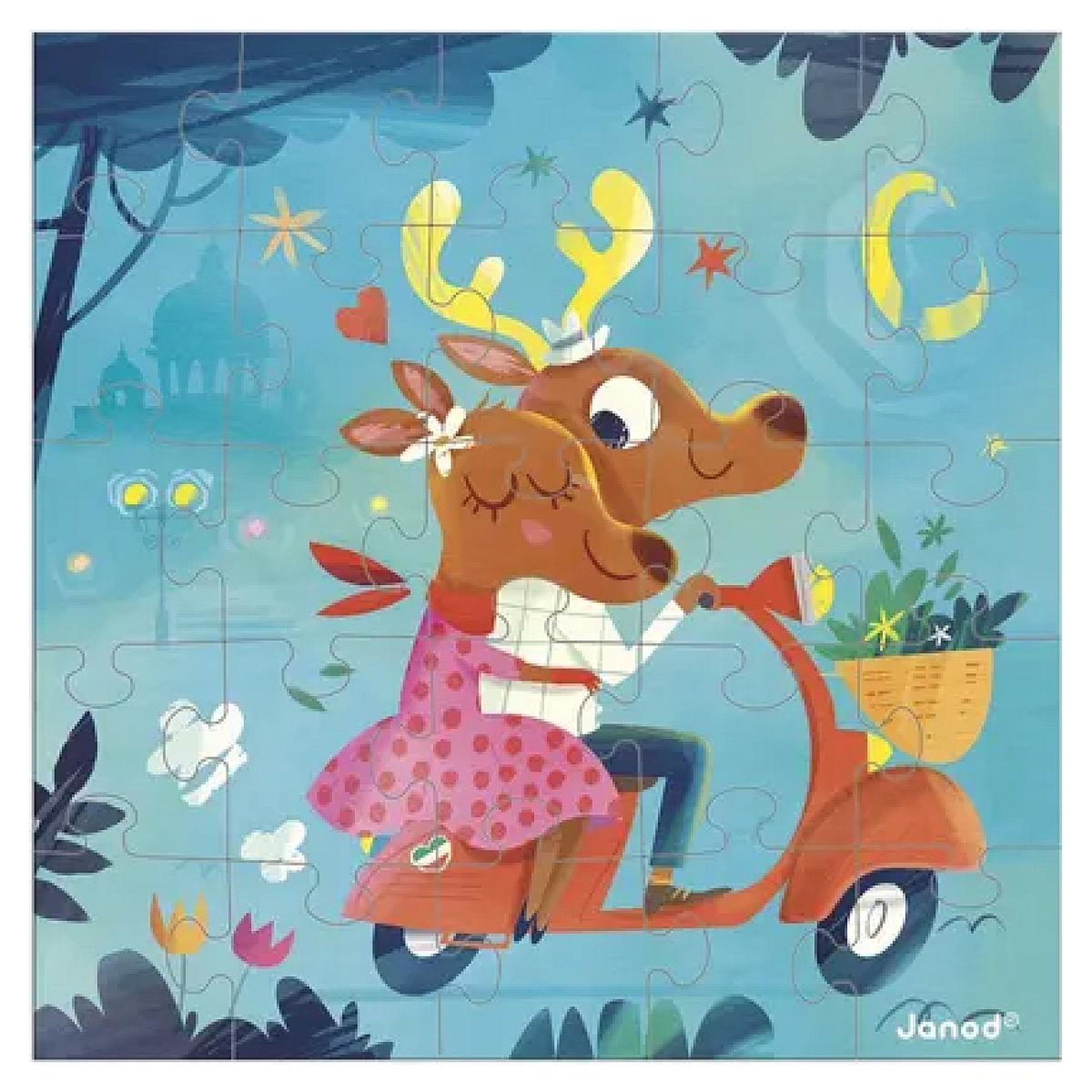 Voir la diapositive 3 : JANOD Carte Cadeau Puzzle 25 Pieces Dolce Vita