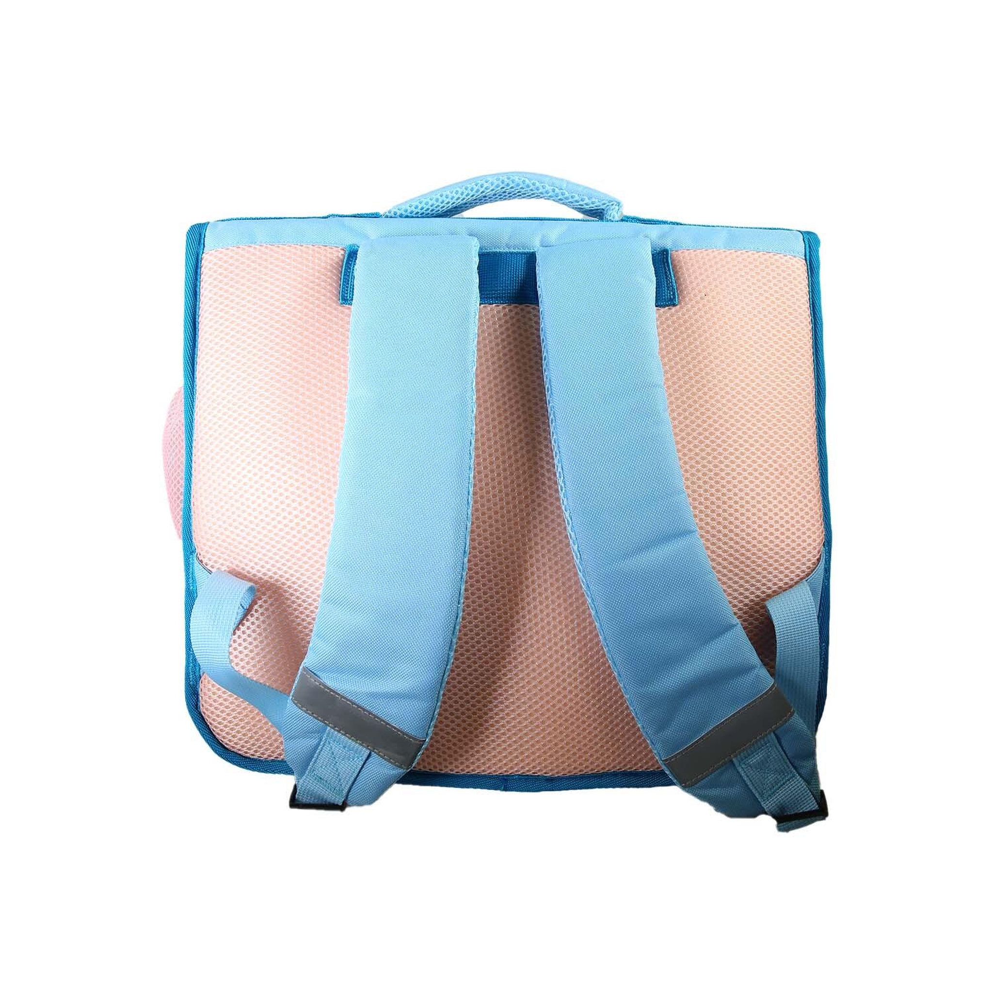 Voir la diapositive 4 : Bagtrotter Cybel - Cartable Scolaire 38 cm - Licorne - Bleu/Rose - Fille - 2 Compartiments