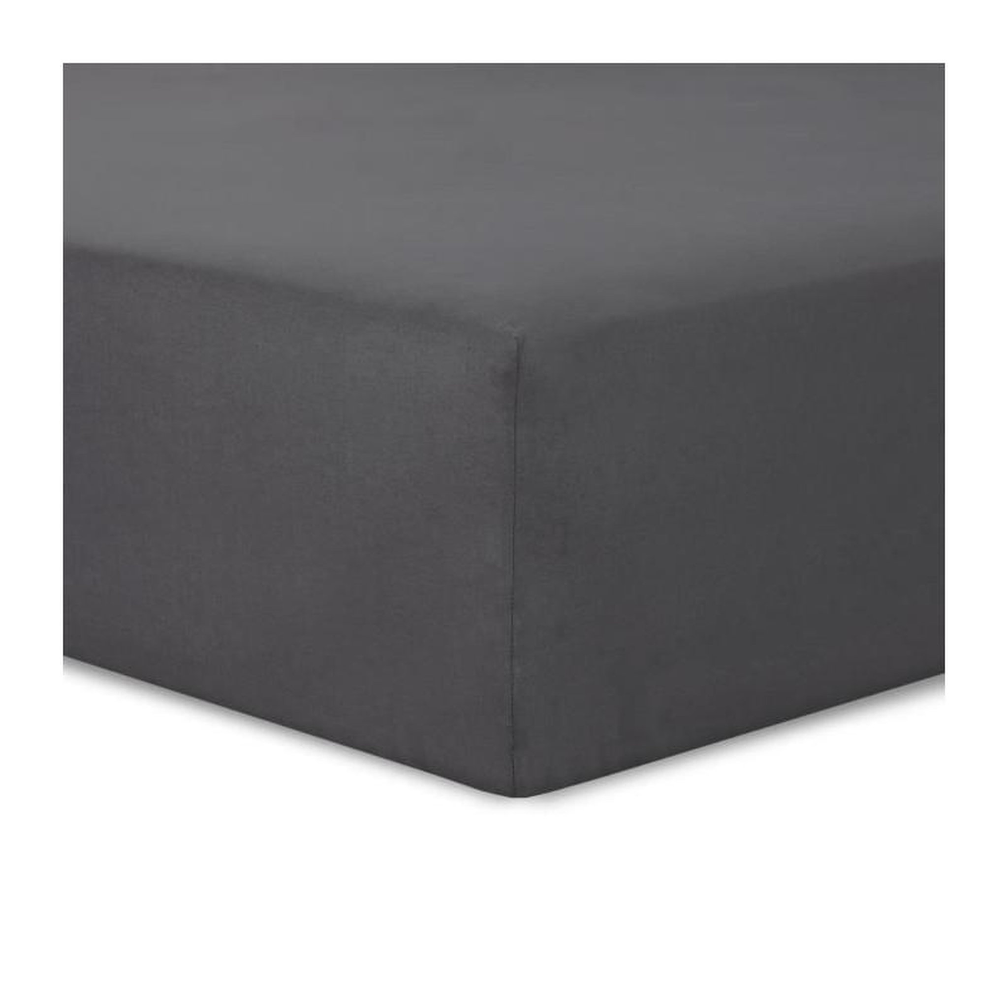 VISION Vision - Drap housse Anthracite - 140x190cm - 100% coton