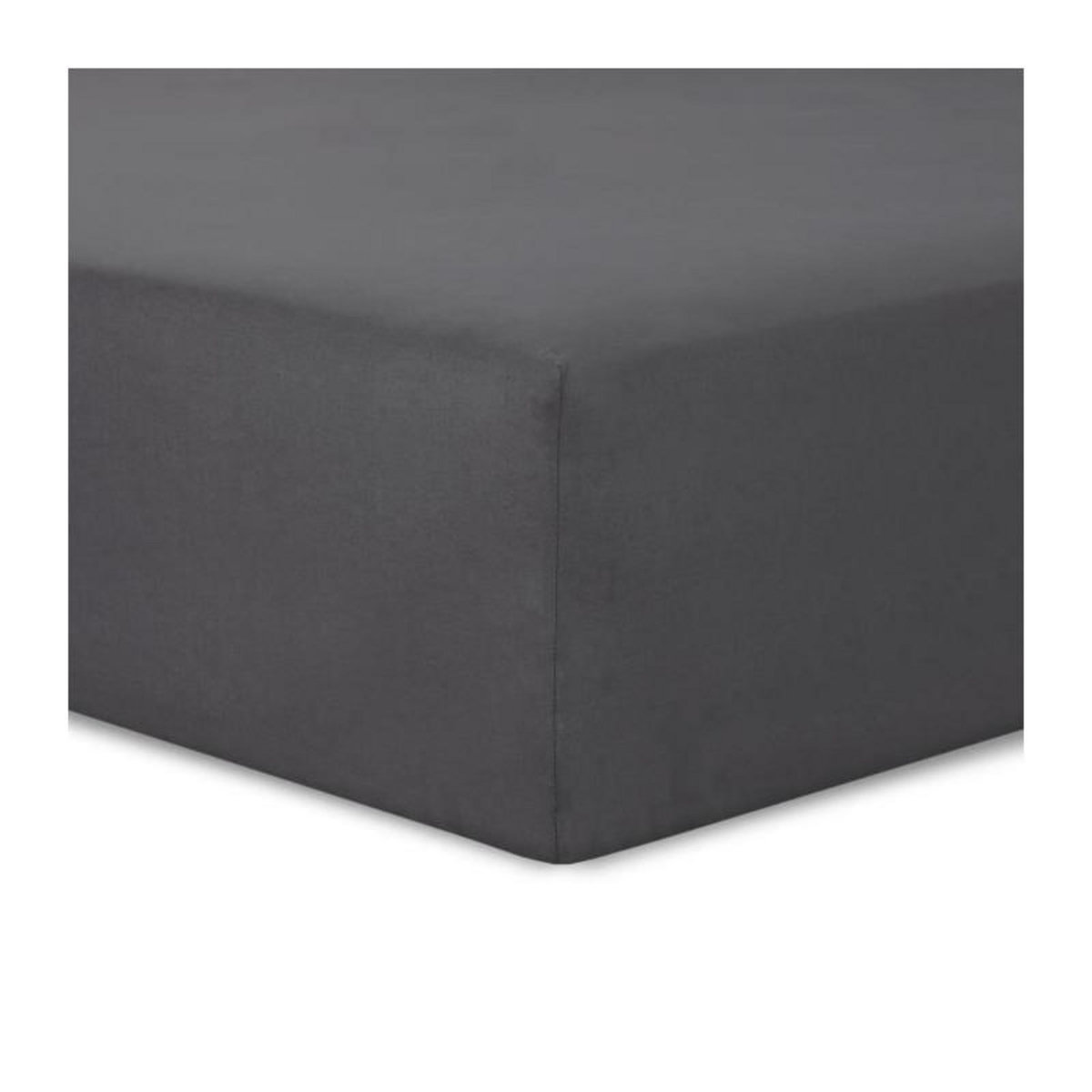 VISION Vision - Drap housse Anthracite - 140x190cm - 100% coton