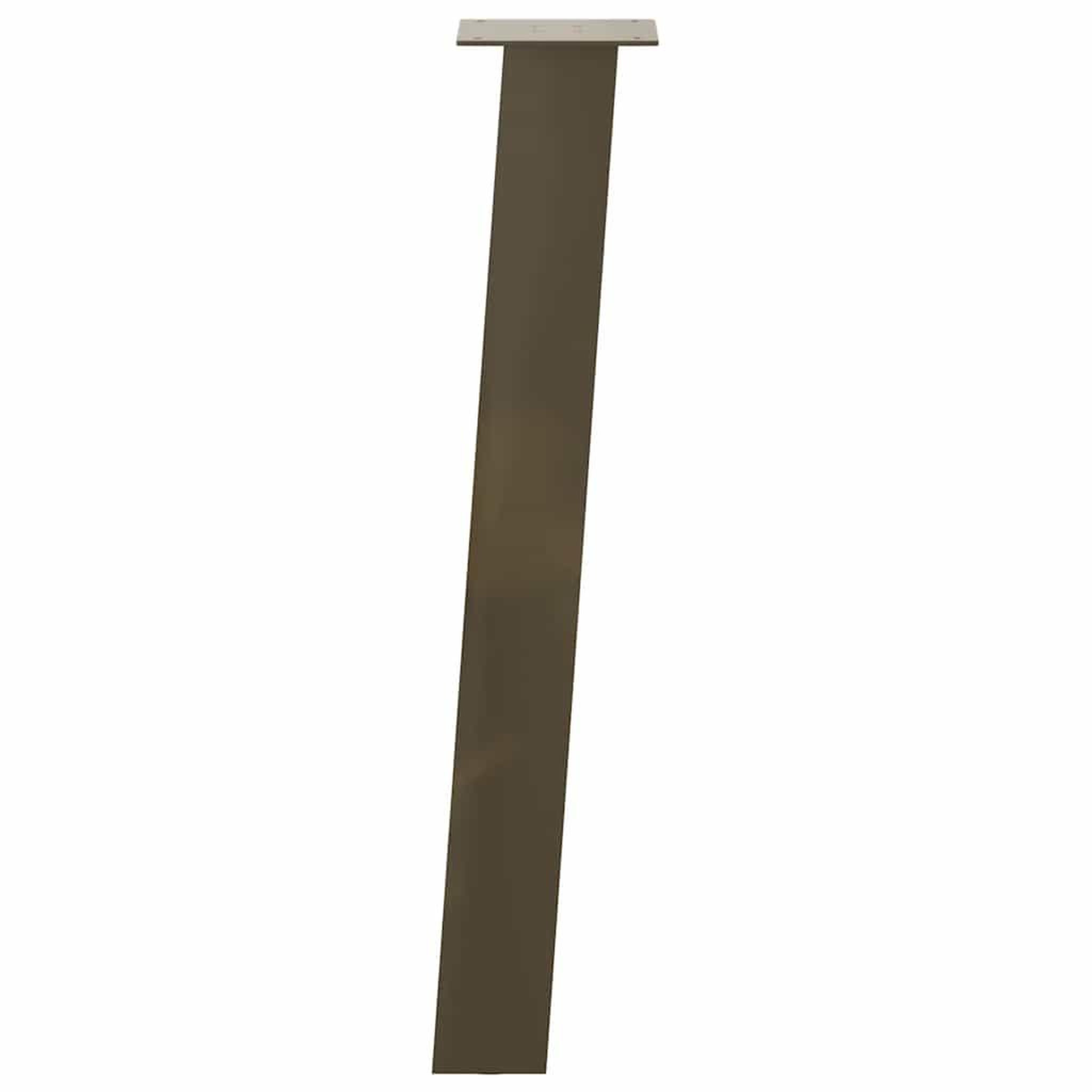 Voir la diapositive 5 : VIDAXL Pieds de table basse acier naturel 4 pcs 72 cm acier