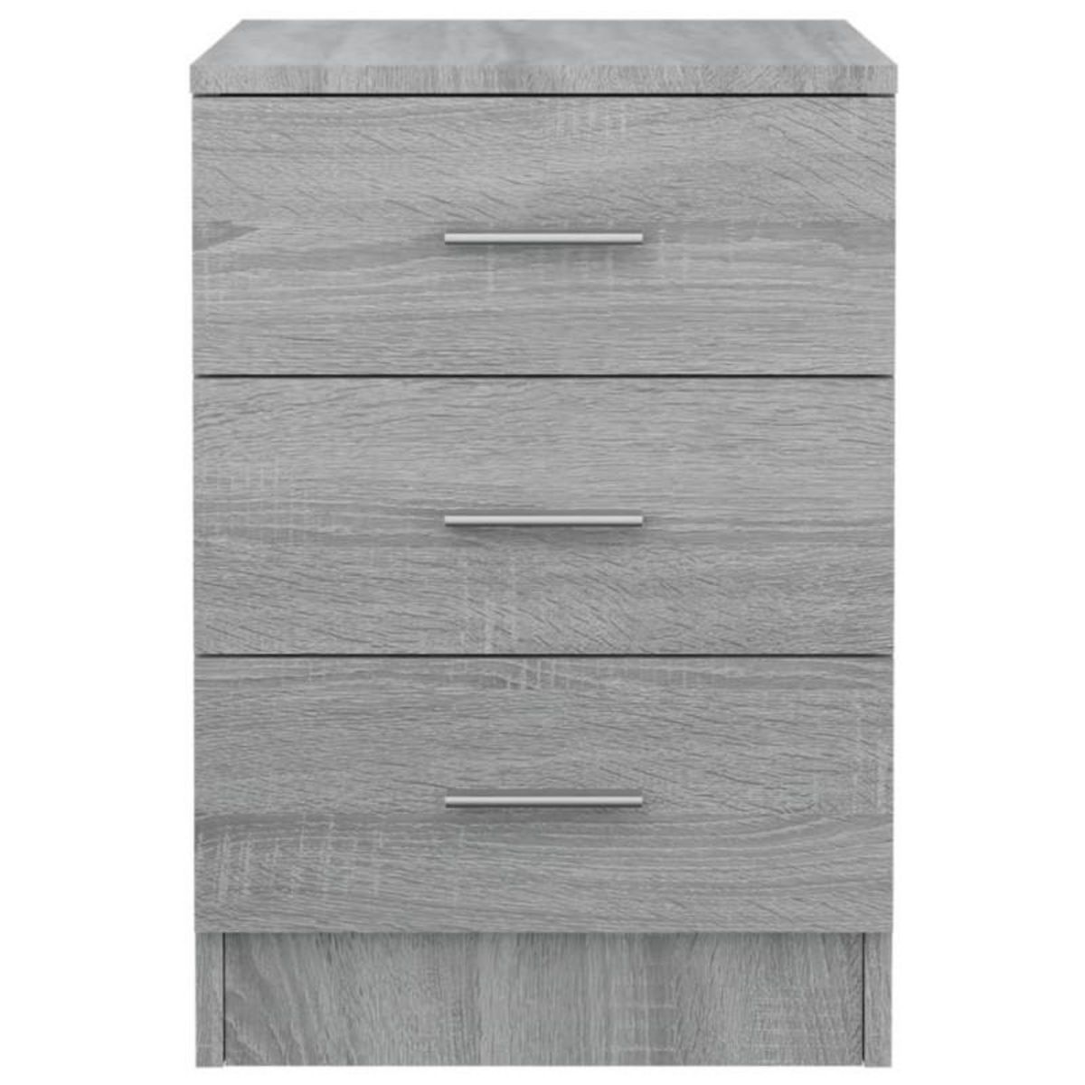 VIDAXL Table de chevet Sonoma gris 38x35x56 cm Bois d ingénierie