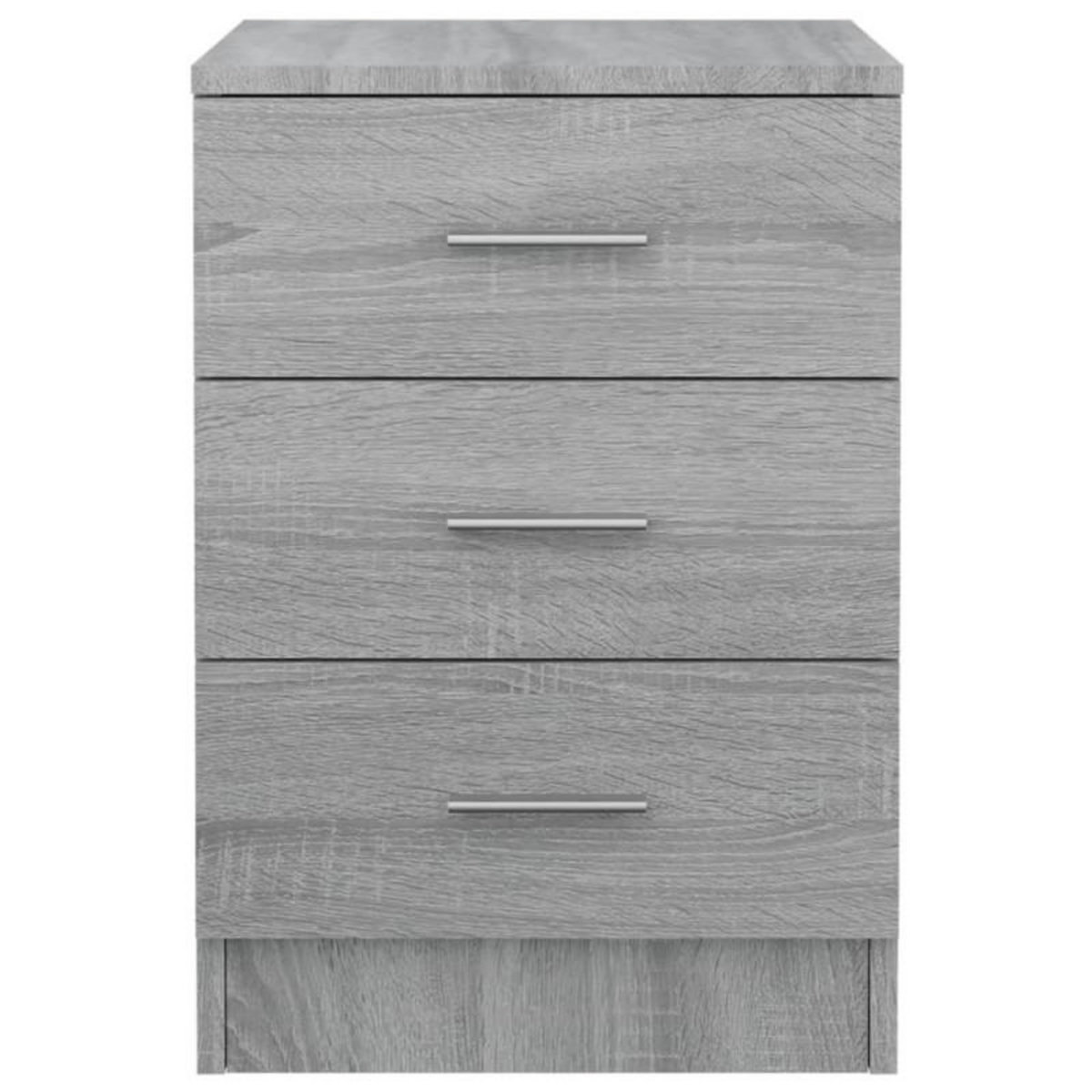 VIDAXL Table de chevet Sonoma gris 38x35x56 cm Bois d ingénierie