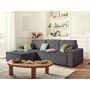 Voir la diapositive 2 : BEST MOBILIER Dellia - canapé d'angle réversible convertible - avec coffre - en velours côtelé - 4 places