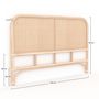 Voir la diapositive 4 : Rendez vous déco Tête de lit en rotin et cannage 90 cm - Naïra
