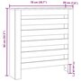 Voir la diapositive 6 : VIDAXL Cache-radiateur sonoma gris 78x20x82 cm bois d'ingenierie