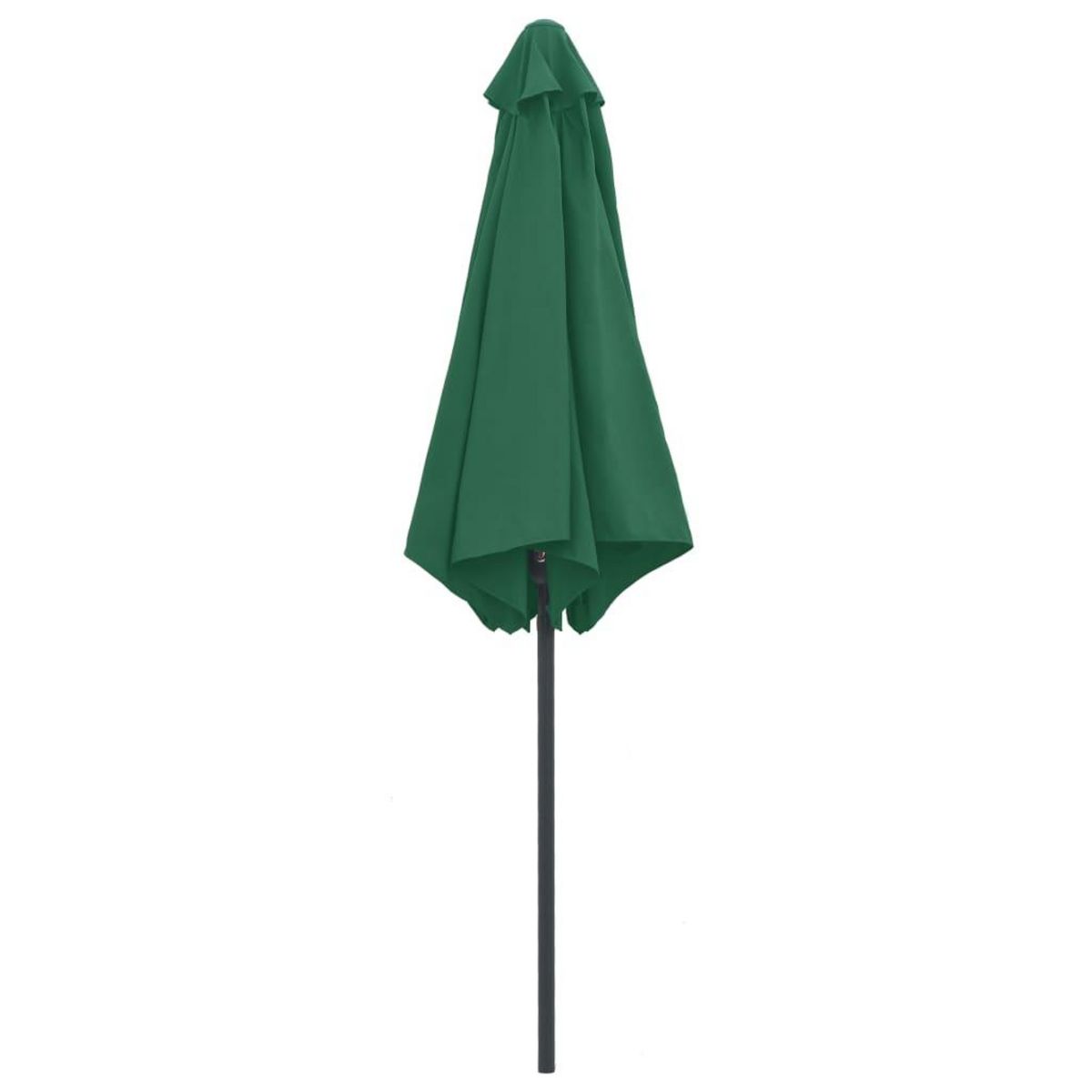VIDAXL Parasol de jardin et mat en aluminium 270x246 cm Vert