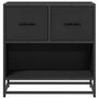 Voir la diapositive 5 : VIDAXL Table de chevet noir 60x31x60 cm bois d'ingenierie et metal