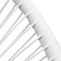 Voir la diapositive 4 : VIDAXL Chaise de jardin en corde forme de lune resine tressee blanc
