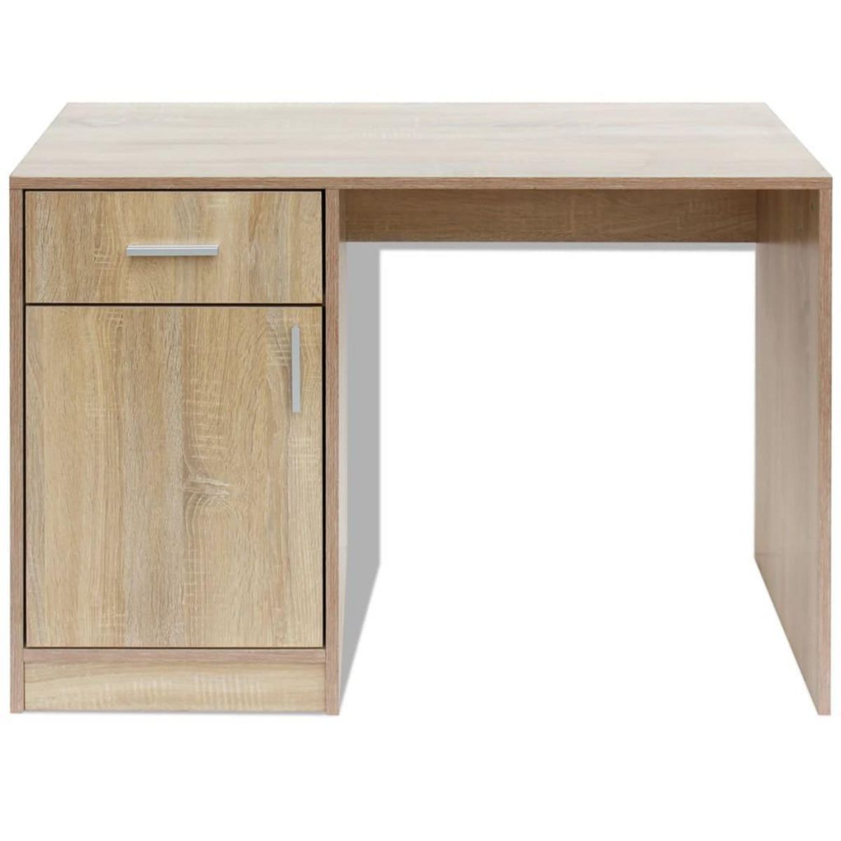 VIDAXL Bureau avec tiroir et placard Chene 100x40x73 cm