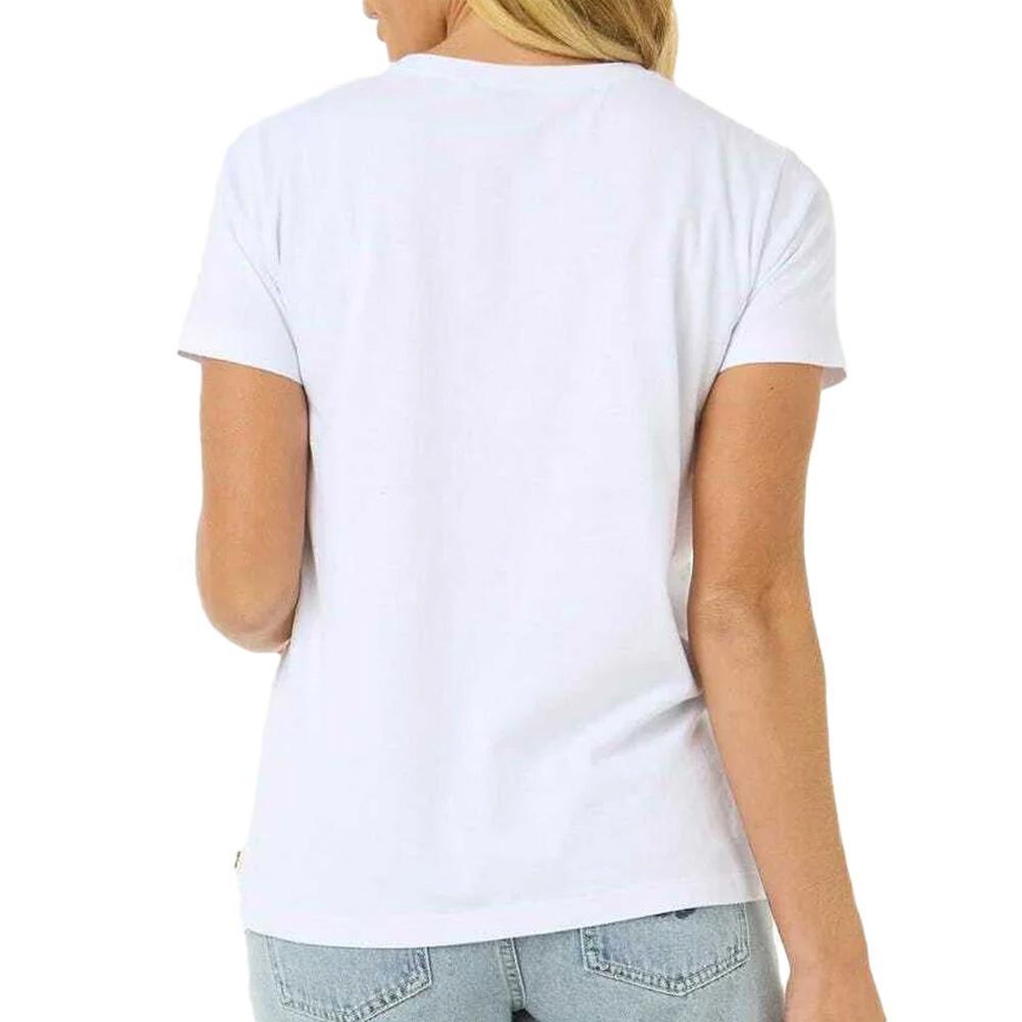 Voir la diapositive 2 : Rip Curl T-Shirt Blanc Femme Rip Curl Crystal Standard