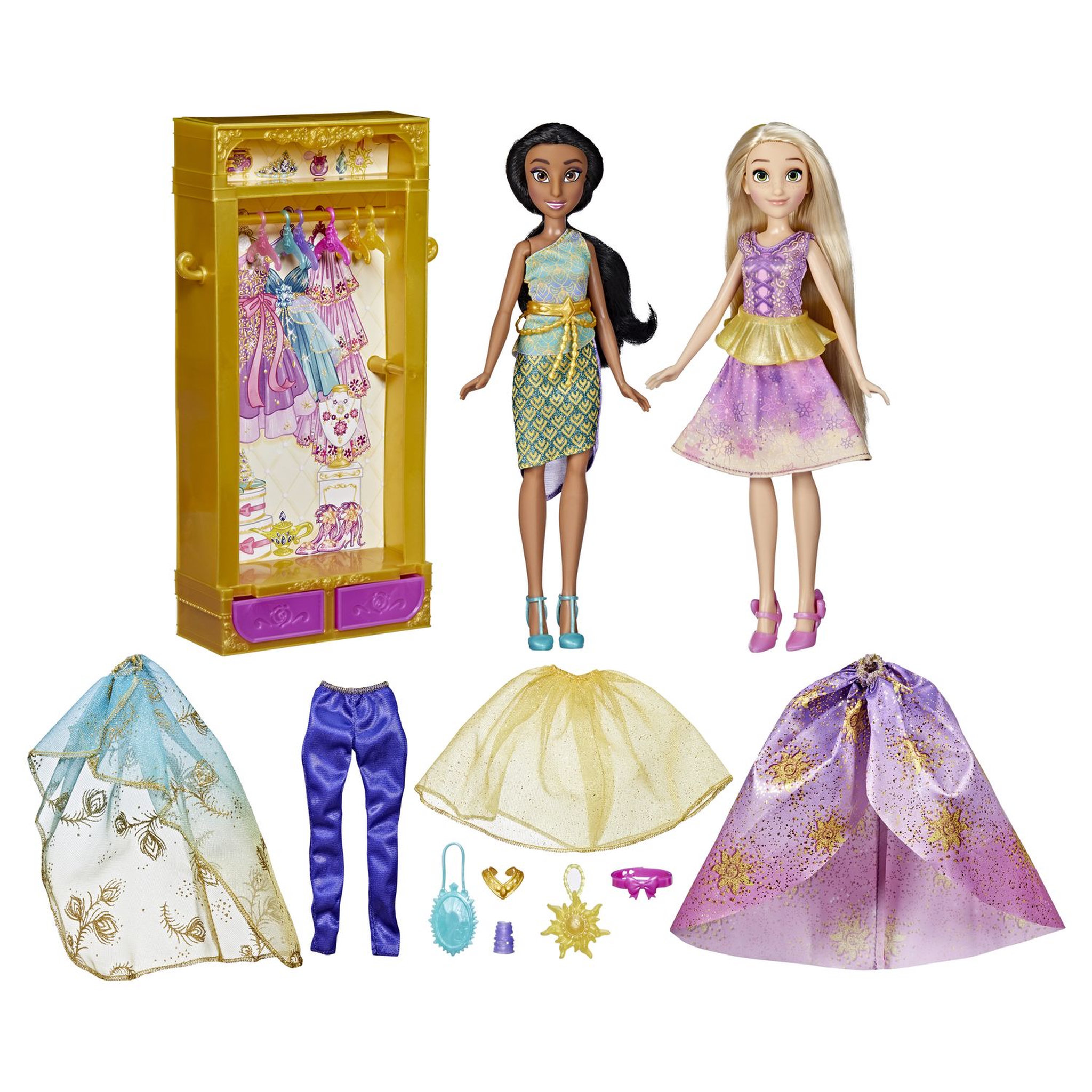 Voir la diapositive 3 : HASBRO Le dressing de Jasmine et Raiponce - Disney Princesse