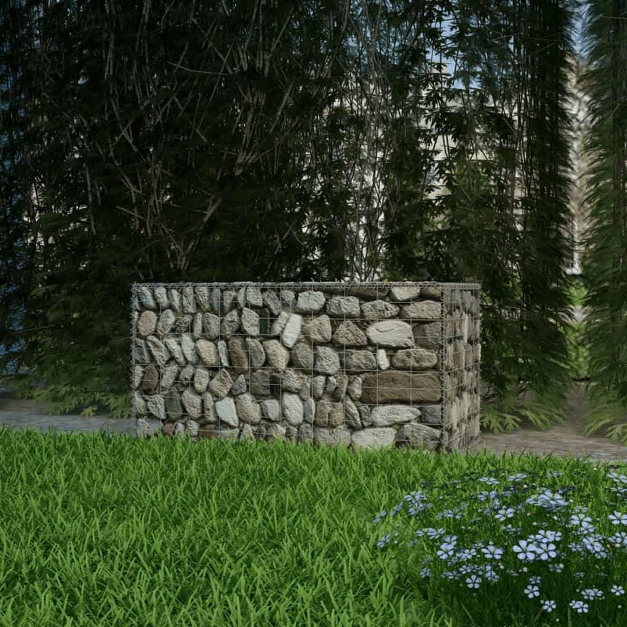 Voir la diapositive 1 : VIDAXL Panier de gabion Acier galvanise 100x50x50 cm