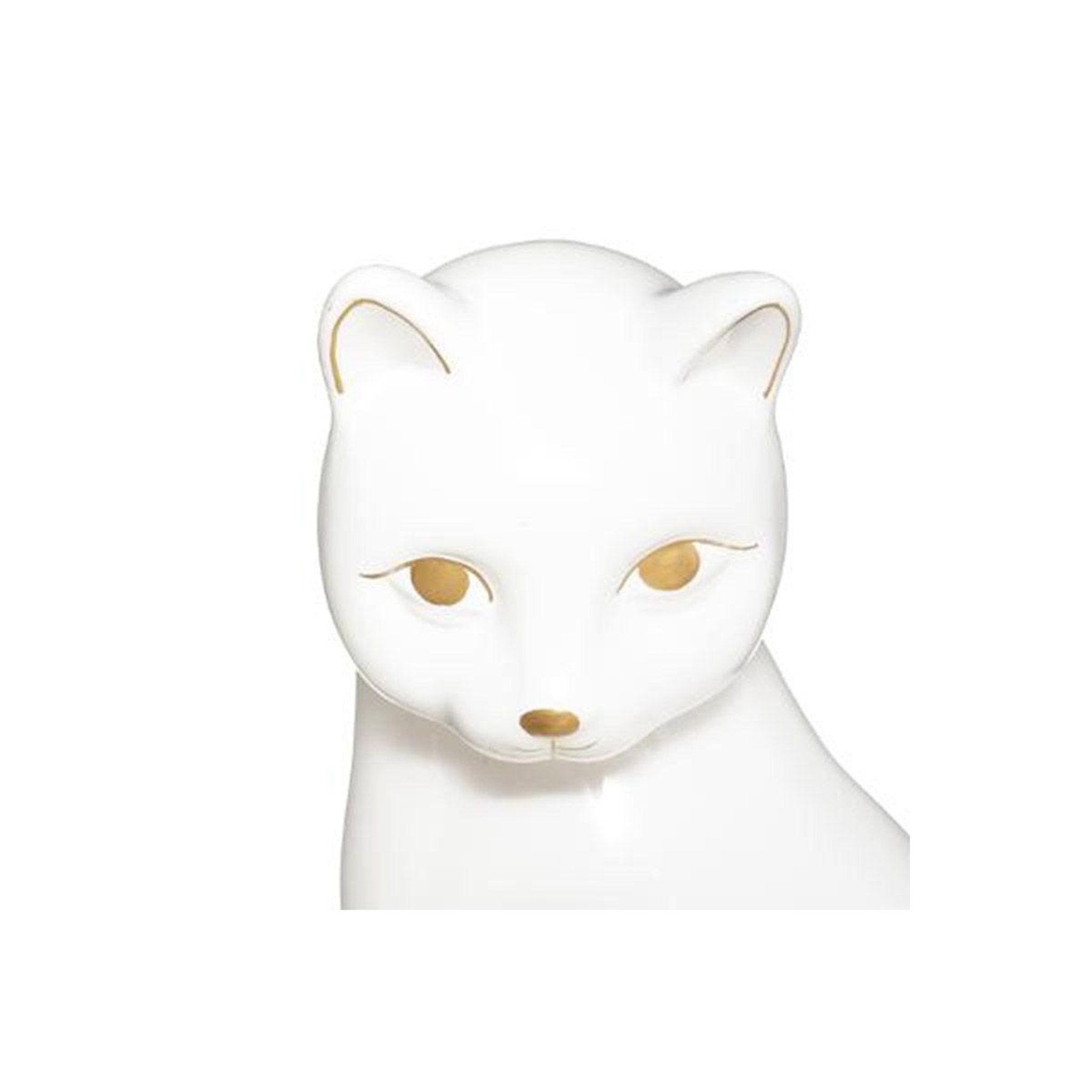 Voir la diapositive 2 : ATMOSPHERA Statuette déco en céramique  chat  26cm blanc
