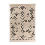 Paris Prix Tapis Tufté à la Main Ethnique  Mylen III  Beige & Noir. Coloris disponibles : Beige