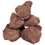 Voir la diapositive 3 : VIDAXL Roches volcaniques 25 kg rouge 10 30 cm