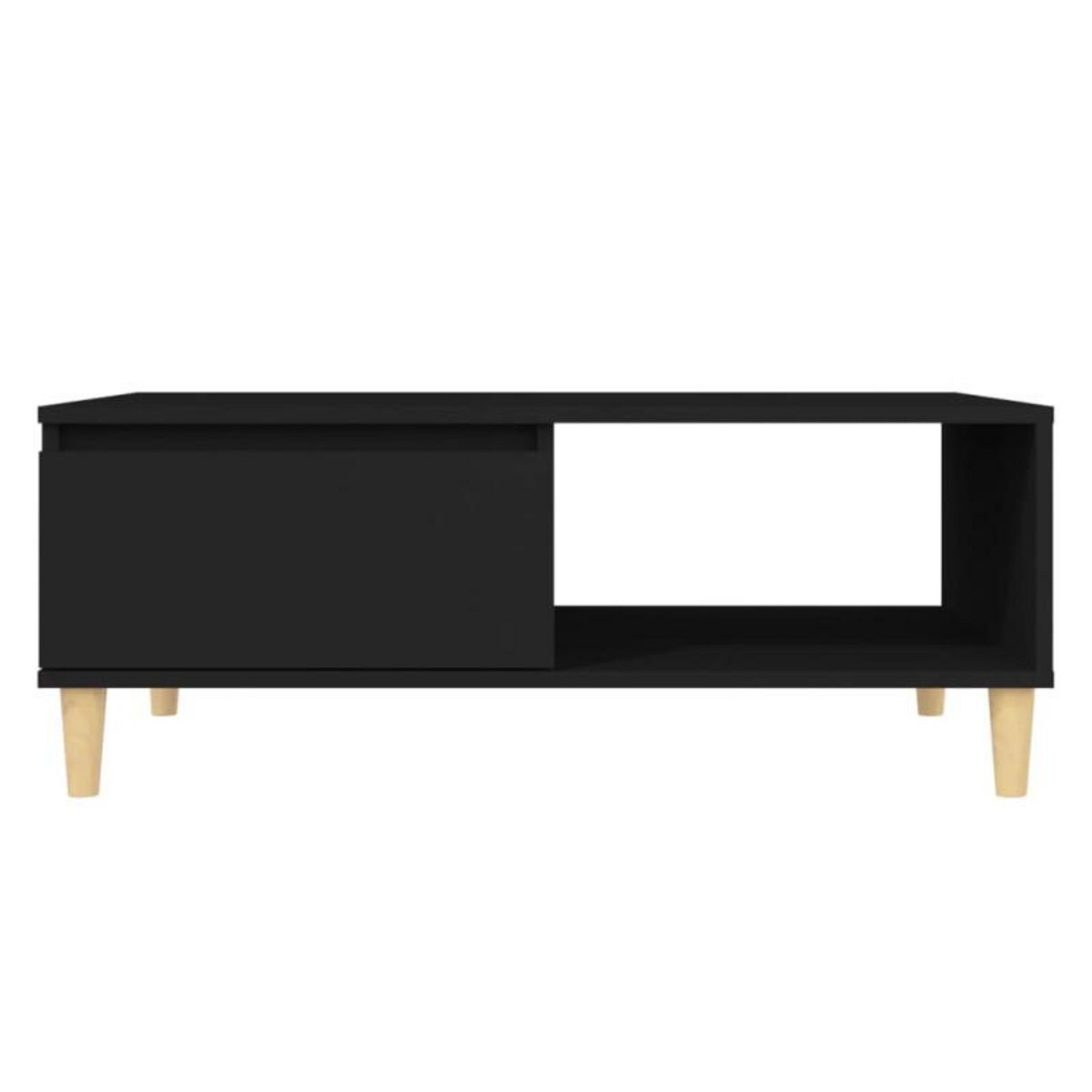 VIDAXL Table basse noir 90x60x35 cm bois d ingénierie