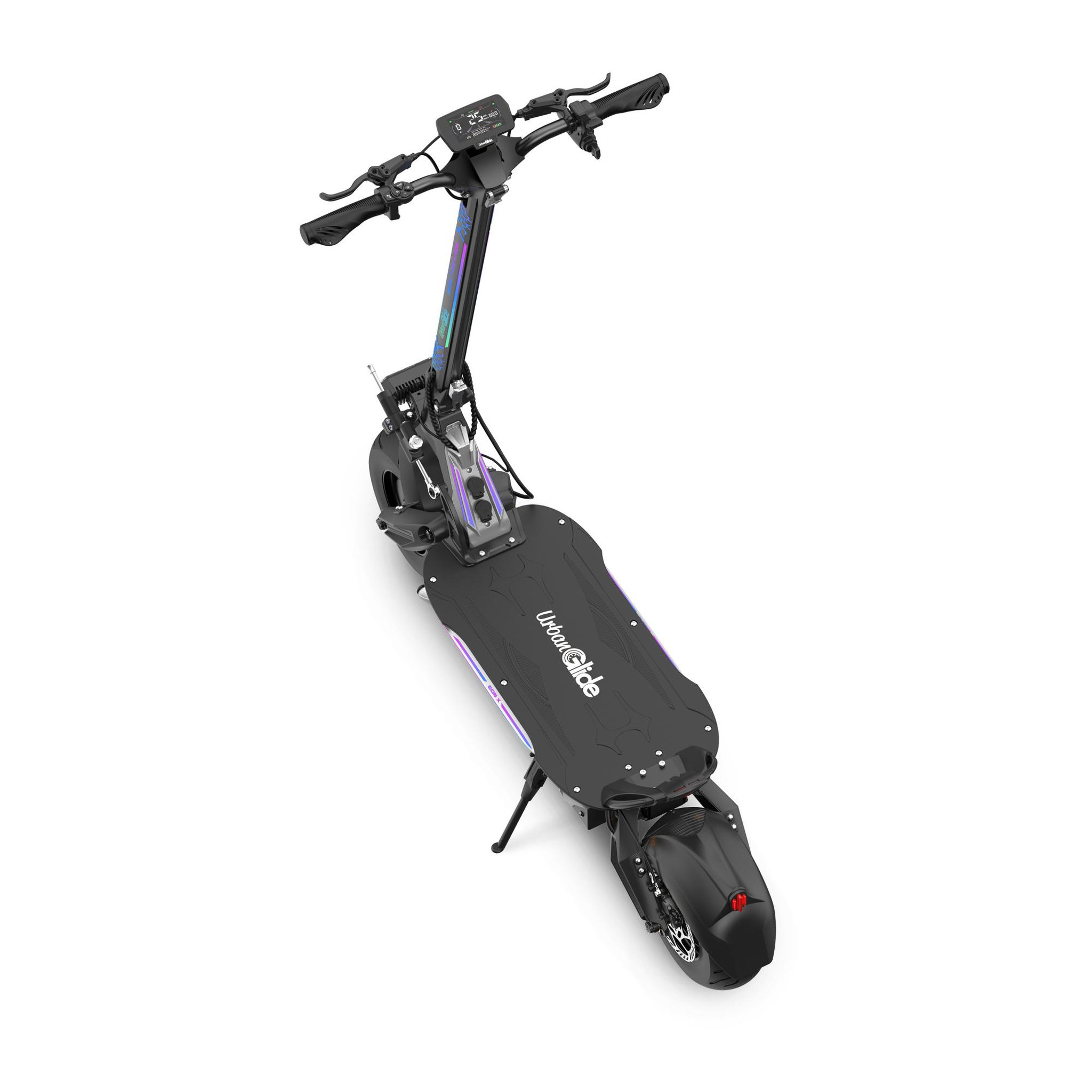 Voir la diapositive 2 : URBANGLIDE Trottinette électrique adulte urbanglide eon x – autonomie 140km – batterie 60v/30ah – pneus 12  tubeless – double moteur – poids 40,5kg